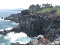 中文大浦海岸柱状节理带-柱状节理带
