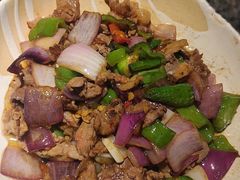 野佐料炒牛肉-宣威山野人家·云南菜·菌火锅(金碧店)