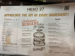 菜单-HELLO 27 意面·沙拉·帕尼尼