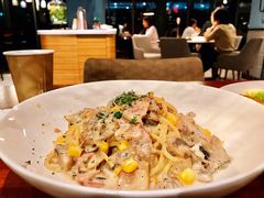 黑松露奶油蘑菇培根意面-麦田工坊(月湖店)