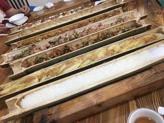 -胡须哥网红竹筒菜