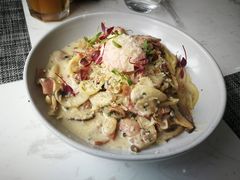 奶油汁培根溏心蛋意面-Future&Kitchen