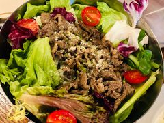 牛外脊沙拉-机器人火炉披萨