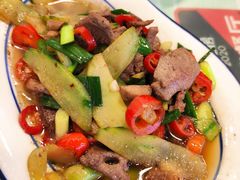 黄瓜皮炒猪肝-刘氏三和面馆