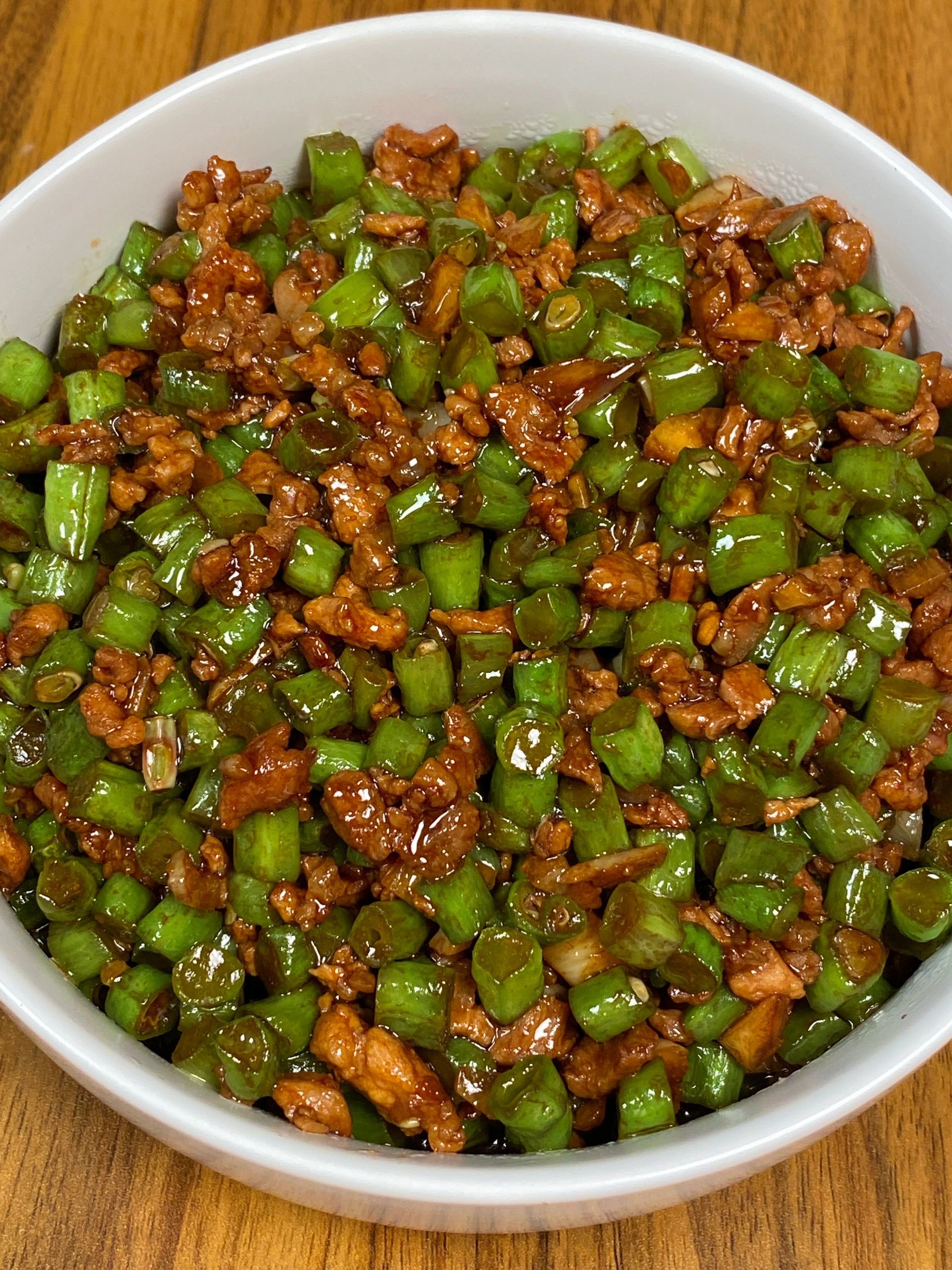 豆角炒肉末!泰好吃了!在闺蜜家吃过一回,被惊艳到了! 巨好