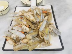 葱炒蛏子-海香园饭店