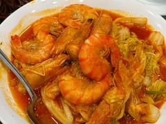 大虾烧白菜-良友·地标海鲜青岛菜(五四广场店)