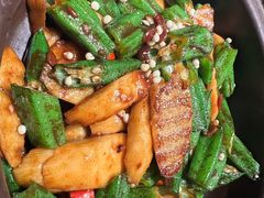 秋葵山药啫啫煲-南拳十三姨·潮汕砂锅粥·粤菜(西单大悦城店)