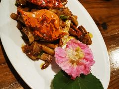 肉饼蒸梭子蟹-日出青木·杭帮菜名店