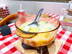 鸡汤小白菜煮榆林豆腐-西贝(上海新梅广场店)