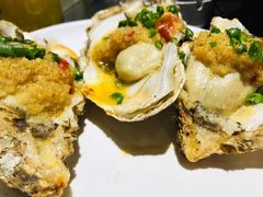 蒜蓉烤生蚝-烎记烧烤(蓝天花园店)