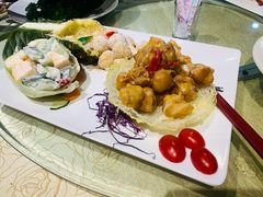 咕噜肉拼菠萝糯米糍-五邑人家(江门店)
