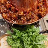 终于吃到火锅鸡了！