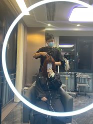 -INS羽毛接发·巴黎画染