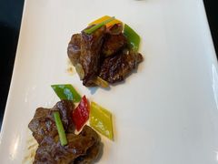 彩椒雪花牛肉粒-丽晶轩中餐厅(重庆丽晶酒店)