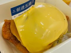 芝士瀑布鸡腿堡堡-前进5路汉堡炸鸡(昙华林店)