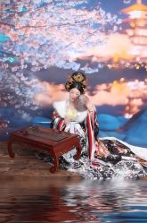 -后宫·古装汉服京剧儿童亲子全家福摄影