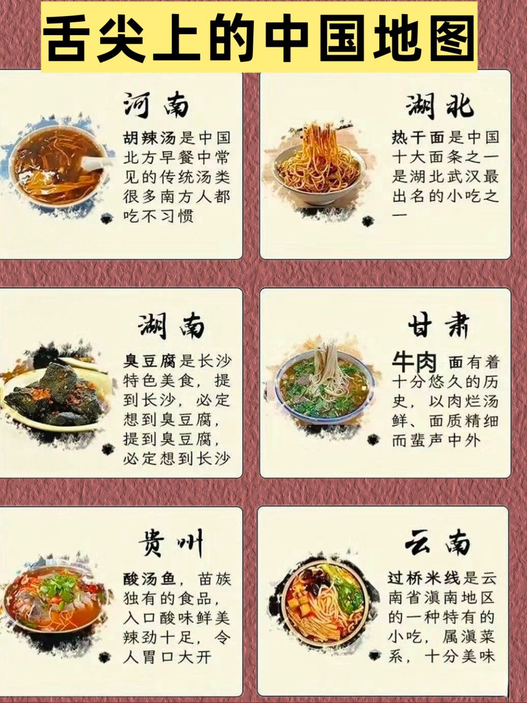 吃货必备,舌尖上的中国地图