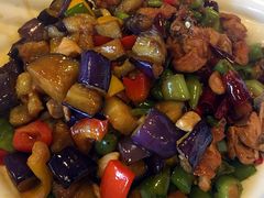 茄子肉丁爆辣小公鸡双拼面-文三里屯面馆(三里屯店)