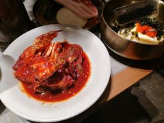-草家酱蟹炭火烤肉店(珲春南路一店)