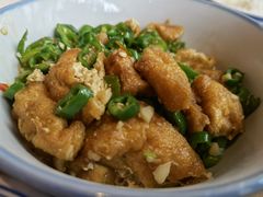青椒炒油豆腐-农耕记·湖南土菜(halo广场店)