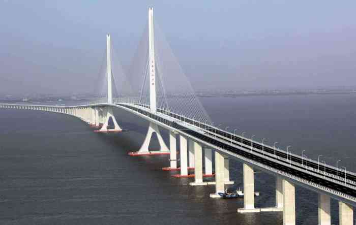 上海长江大桥-"很气派的一座大桥,终于把上海,长兴岛和崇.