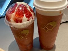雪山莓莓桂花冻-喜茶(武汉范湖万达广场店)