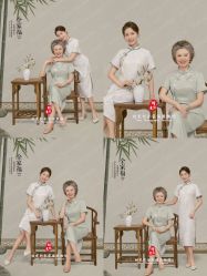 -时光纪亲子全家福照相馆(静安店母女写真父母纪念照)