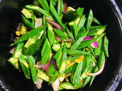 黄豆酱啫秋葵-石岐乳鸽村(南海第三分店)