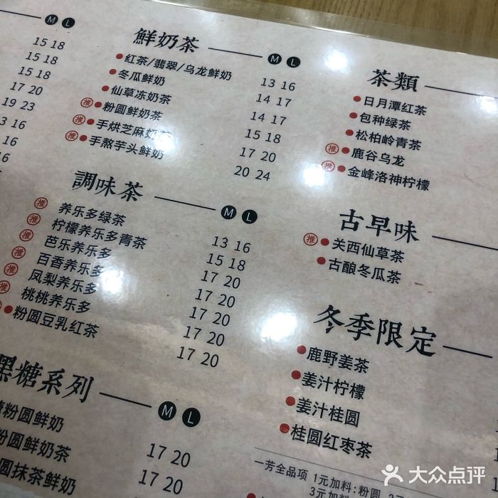 一芳台湾水果茶(意得广场店)菜单图片