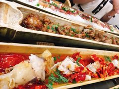 -胡须哥网红竹筒菜