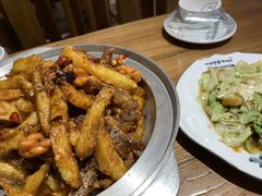-东来菜馆•手抓海鲜家常菜•海鲜锅贴(鸽子窝店)
