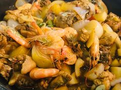 招牌鸡煲虾-蜀八婆鲍鱼鸡虾煲虾(东方广场店)
