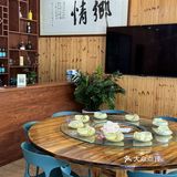 骑车逛十里画廊正好过来吃顿饭，景色不错，饭店也干净