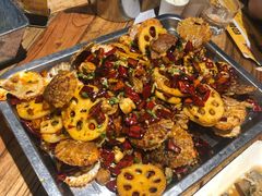 香辣红扇贝-虾宝贝胶东海鲜·渔家菜(小西天店)