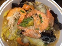 青虾夷贝炖白菜-小镇大厨新概念复合中餐厅(万达广场大连高新店)