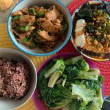 今天吃得好丰富