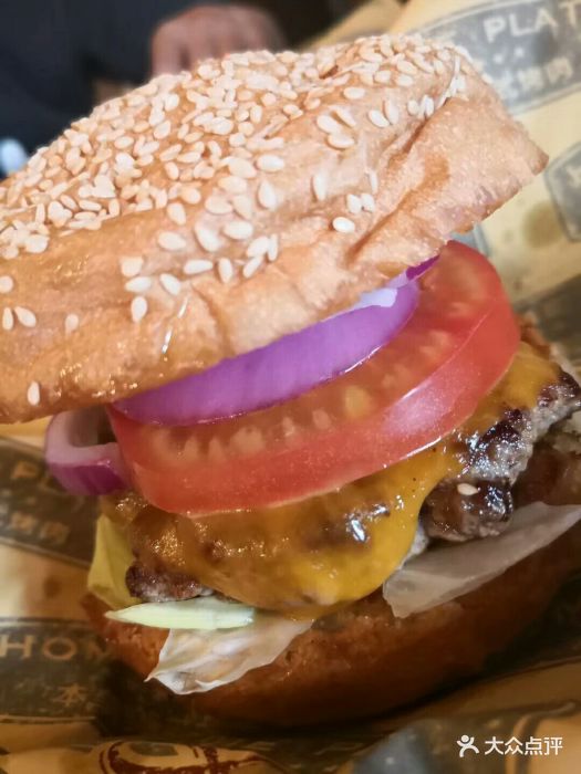 本垒美式烤肉(三里屯店)单层芝士汉堡图片 - 第2张
