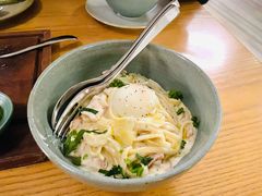 培根蛋酱意大利细面配低温蛋-EN SPACE恩空间