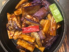 鱼香年糕炒茄子-涌上外婆桥(南塘店)