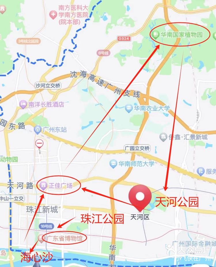 珠江公园地图图片