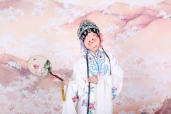 -后宫·古装汉服京剧儿童亲子全家福摄影