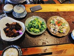 蒜蓉炒西兰花-上楼私房菜(院士路店)