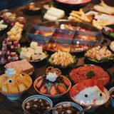 笑死👀划拳助兴吃火锅|超可爱雪花冰看着你