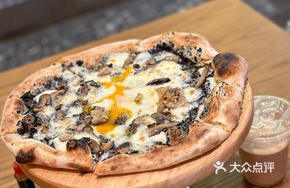 Signature Truffle Mushroom Warm Egg Pizza