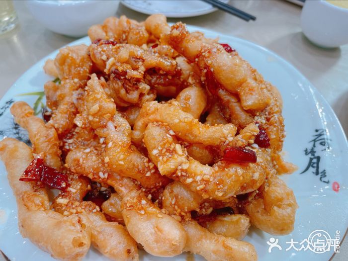 天伦海鲜·老味道·青岛菜(栈桥天主教堂店)炸鱿鱼条图片
