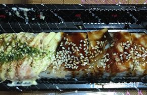 Grilled Eel, Shrimp, and Salmon Combo