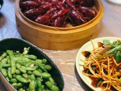 脆爽凉拌毛豆-靓靓蒸虾(中山公园店)