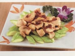 XO酱云南小瓜炒鹅肠-新辉港式茶餐厅(北栅店)