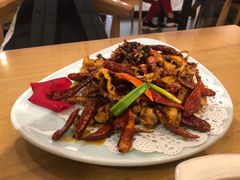 老干妈煸鱿鱼-吕氏疙瘩汤·海鲜新鲁菜(凯德mall新都心店)